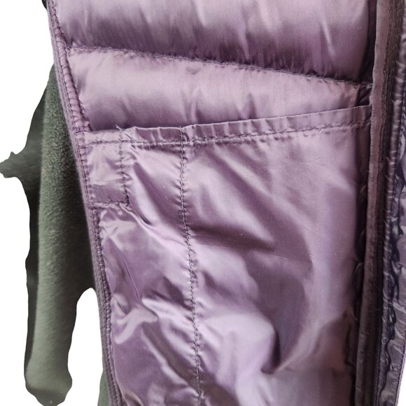 EUC 32 Degrees Women's Plum/ Eggplant and Black Puffer Jacket - Picture 4 of 6